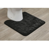 Коврик для туалета 45x50 см Tendance с памятью формы, микрофибра, черный Коврик для туалета 45x50 см Tendance с памятью формы, микрофибра, черный