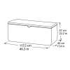 Lada pentru depozitare Keter Hollywood 270l, 117.5X45X57.3 cm, grafit Lada pentru depozitare Keter Hollywood 270l, 117.5X45X57.3 cm, grafit