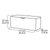 Сундук для хранения Keter Comfy 270 л, 117X45X57 см, графит