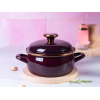 Кастрюля эмалированная низкая Bordo Princ 24 см, 5 л, крышка металл