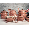Cratita emailata Mocha Mousse 18 cm, 3.1 l, capac din metal Cratita emailata Mocha Mousse 18 cm, 3.1 l, capac din metal