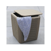 Set mobilier Trenton 3 unitati: masa 39X39X42 cm, 2 fotoli 63X60X85 cm, cappucino Set mobilier Trenton 3 unitati: masa 39X39X42 cm, 2 fotoli 63X60X85 cm, cappucino