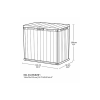 Ящик для хранения Deco SIO Darwin 1150л, 141X82X120 см, орех Ящик для хранения Deco SIO Darwin 1150л, 141X82X120 см, орех