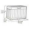 Lada pentru depozitare Keter Kentwood 190 l, 82.3X45X 57.7 cm, frasin Lada pentru depozitare Keter Kentwood 190 l, 82.3X45X 57.7 cm, frasin