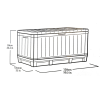 Lada pentru depozitare Keter Kentwood 340l, 128X53.6X59 cm, gri Lada pentru depozitare Keter Kentwood 340l, 128X53.6X59 cm, gri