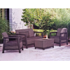 Set mobilier Scandi Linea 4 unitati: masa 51.6X74.7X40 cm, 2 fotoli 70.4X73X77.5 cm, canapea, gri/grafit Set mobilier Scandi Linea 4 unitati: masa 51.6X74.7X40 cm, 2 fotoli 70.4X73X77.5 cm, canapea, gri/grafit