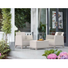 Set mobilier Scandi Forma 4 unitati: masa 51.6X74.7X40 cm,2 fotoli 70.4X73X77.5 cm, canapea, gri/soft bej Set mobilier Scandi Forma 4 unitati: masa 51.6X74.7X40 cm,2 fotoli 70.4X73X77.5 cm, canapea, gri/soft bej
