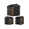 Сарай Apex 7.5X7/7X7.5 223.8X230X246 см, орех Сарай Apex 7.5X7/7X7.5 223.8X230X246 см, орех