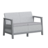 Set mobilier Scandi 8 unitati: masa 52X75X40 cm, 2 fotoli 70X73X77 cm, canapea, gri Set mobilier Scandi 8 unitati: masa 52X75X40 cm, 2 fotoli 70X73X77 cm, canapea, gri