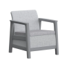 Set mobilier Scandi 8 unitati: masa 52X75X40 cm, 2 fotoli 70X73X77 cm, canapea, gri Set mobilier Scandi 8 unitati: masa 52X75X40 cm, 2 fotoli 70X73X77 cm, canapea, gri