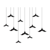 Decoratiune suspendabil Halloween Bat 10buc, negru