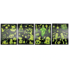 Autocolante pentru geam Halloween 30X37.5cm, fluorescente