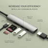 Satechi 6-in-1 USB-C Slim Multiport, USB-C3.2, Out: USB-C PD 75W, 2*USB-A, HDMI 4K@60Hz, Micro/SD, Satechi 6-in-1 USB-C Slim Multiport, USB-C3.2, Out: USB-C PD 75W, 2*USB-A, HDMI 4K@60Hz, Micro/SD,