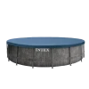 Piscină cu cadru metalic Intex GreyWood Premium, 24311L, Gri închis, 26744 Piscină cu cadru metalic Intex GreyWood Premium, 24311L, Gri închis, 26744