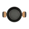 Кастрюля RESTO 93187, 2.6л, 20см, Чёрный, Коричневый