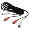 Cablu audio Cablexpert CCA-2R2R-6, 2x RCA (M) - 2x RCA (M), 1,8m, Negru Cablu audio Cablexpert CCA-2R2R-6, 2x RCA (M) - 2x RCA (M), 1,8m, Negru