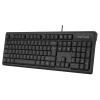 Keyboard A4Tech FK12, Fstyler FN Multimedia Wired Keyboard ( US+RU+RO ), Black
