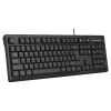 Keyboard A4Tech FK12, Fstyler FN Multimedia Wired Keyboard ( US+RU+RO ), Black