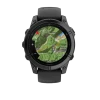 Garmin Fenix E, 47 mm, Slate grey steel with Black silicone band (010-03025-01) EU