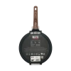 Tigaie RESTO 93909, 24cm, Negru