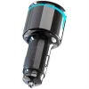 Car Charger Proove FM Launcher Nexus (PD+QC3.0) Type-C+USB Black