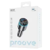 Car Charger Proove FM Launcher Nexus (PD+QC3.0) Type-C+USB Black