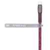 Cablu de încărcare și date Rivacase PS6105, USB Type-C/USB Type-C, 1,2m, Roșu