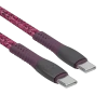 Cablu de încărcare și date Rivacase PS6105, USB Type-C/USB Type-C, 1,2m, Roșu