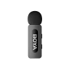 Портативный записывающий микрофон Boya BY-V20 V2.0, Беспроводной, Черный