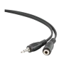 Аудиокабель Cablexpert CCA-423-3M, 3.5mm 3-pin (F) - 3.5mm 3-pin (M), 3м, Чёрный Аудиокабель Cablexpert CCA-423-3M, 3.5mm 3-pin (F) - 3.5mm 3-pin (M), 3м, Чёрный