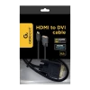Cablu Video Cablexpert CC-HDMI-DVI-0.5M, HDMI (M) - DVI-I (M), 0,5m, Negru