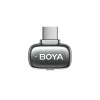 Портативный записывающий микрофон Boya mini 2-01, Беспроводной, Серый