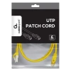 Patch cord Cablexpert PP6U-0.5M/Y, Cat6 UTP, 0,5m, Galben Patch cord Cablexpert PP6U-0.5M/Y, Cat6 UTP, 0,5m, Galben