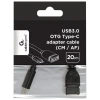 Adaptor USB Cablexpert A-OTG-CMAF3-01, USB Type-A (F)/USB Type-C (M), 0,2m, Negru Adaptor USB Cablexpert A-OTG-CMAF3-01, USB Type-A (F)/USB Type-C (M), 0,2m, Negru