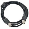 Коммуникационный кабель Gembird CCF-USB2-AMBM-6, USB Type-A/USB Type-B, 1,8м, Чёрный