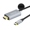 Adaptor USB Choetech XCH-M180, USB Type-C (F) - HDMI (F), 1,8m, Argintiu Adaptor USB Choetech XCH-M180, USB Type-C (F) - HDMI (F), 1,8m, Argintiu