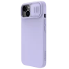 Чехол Nillkin iPhone 15 Plus, CamShield Silky Silicone, Misty Purple Чехол Nillkin iPhone 15 Plus, CamShield Silky Silicone, Misty Purple