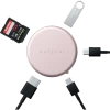Satechi OntheGo™ 5-in-1 Multiport Blush, USB-C Host, USB-C PD60W, USB-C 3.2Gen1, USB-A 3.2Gen1, SD/
