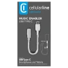 Audio Adaptor Cellularline Music Enabler Type-C, 3.5 mm/USB Type-C, 0,15m, Alb Audio Adaptor Cellularline Music Enabler Type-C, 3.5 mm/USB Type-C, 0,15m, Alb