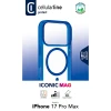 Husă Cellularline Iconic Mag pentru Apple iPhone 17 Pro Max, Albastru