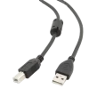 Cablu de comunicație Cablexpert CCF-USB2-AMBM-10, USB Type-A/USB Type-B, 3m, Negru Cablu de comunicație Cablexpert CCF-USB2-AMBM-10, USB Type-A/USB Type-B, 3m, Negru