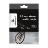 Audio Adaptor Cablexpert CCAP-444-0.75M, 3.5mm 3-pin (M) - 3.5mm 3-pin (M), 0,75m, Negru