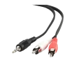 Аудио адаптер Cablexpert CCA-458/0.2, 3.5mm 3-pin (M) - 2x RCA (M), 0,2м, Чёрный Аудио адаптер Cablexpert CCA-458/0.2, 3.5mm 3-pin (M) - 2x RCA (M), 0,2м, Чёрный