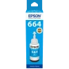 Контейнер с чернилами Epson T664, 70мл, Голубой Контейнер с чернилами Epson T664, 70мл, Голубой