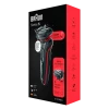 Электробритва мужская Braun 51-R1000s, Черный | Красный