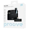 Портативный записывающий микрофон Proove Record Lightning, Беспроводной, Черный Портативный записывающий микрофон Proove Record Lightning, Беспроводной, Черный