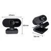 PC Camera A4Tech PK-825P, 720P HD Sensor, Built-in Microphone, Fixed Focus, HD Glass Lens, Black PC Camera A4Tech PK-825P, 720P HD Sensor, Built-in Microphone, Fixed Focus, HD Glass Lens, Black