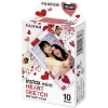 Fujifilm Instax Mini Instant Film Heart Sketch (10 sheets) White Fujifilm Instax Mini Instant Film Heart Sketch (10 sheets) White