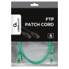 Patch cord Cablexpert PP6-1M/G, Cat6 FTP , 1m, Verde Patch cord Cablexpert PP6-1M/G, Cat6 FTP , 1m, Verde