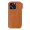 Husă tip carte Nillkin iPhone 15 Pro - Qin Pro, Maro Husă tip carte Nillkin iPhone 15 Pro - Qin Pro, Maro